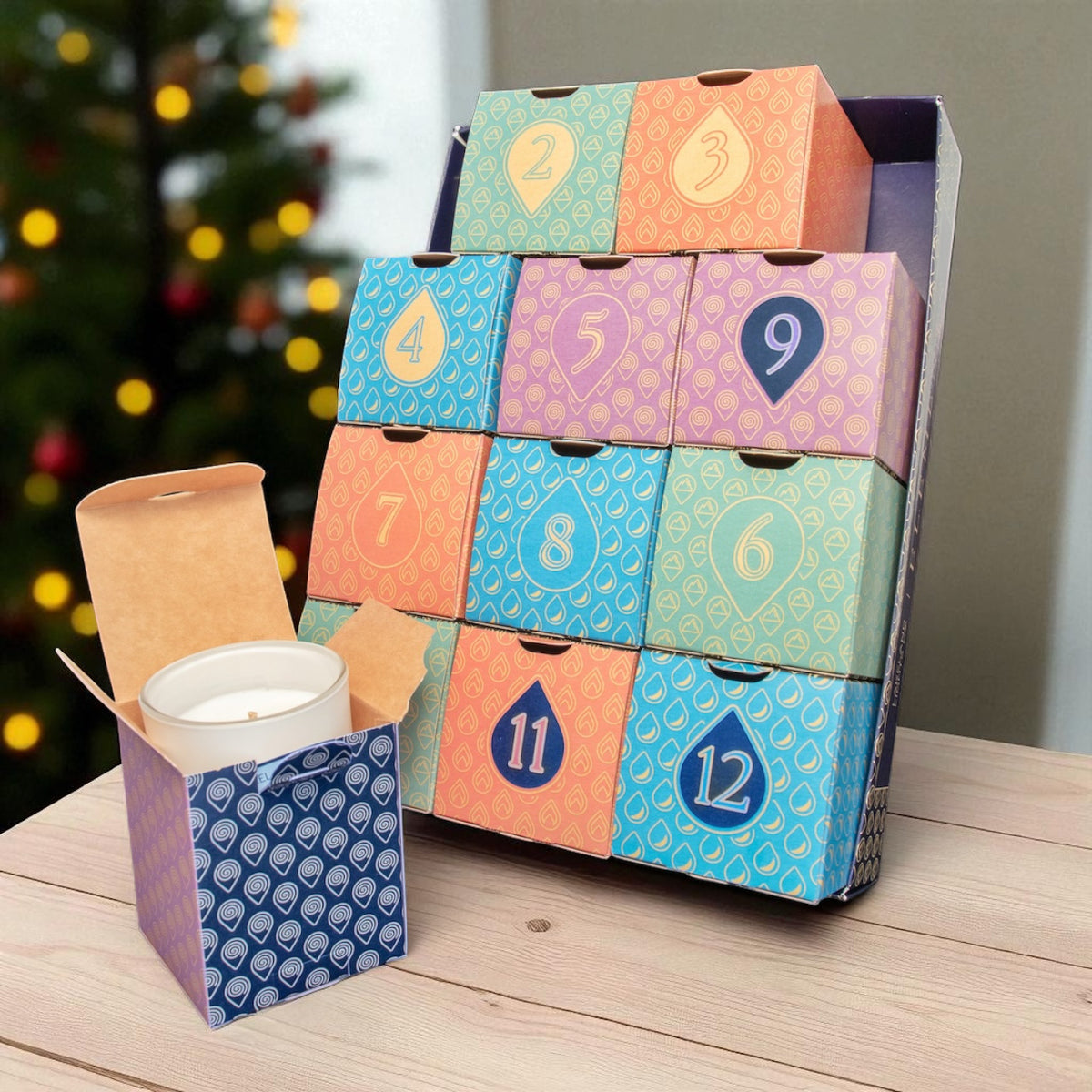 12 Candle Collection Box - 12 hand-poured soy candles, 20 hours each