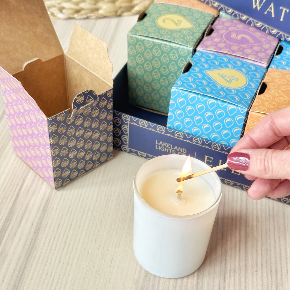 12 Candle Collection Box - 12 hand-poured soy candles, 20 hours each