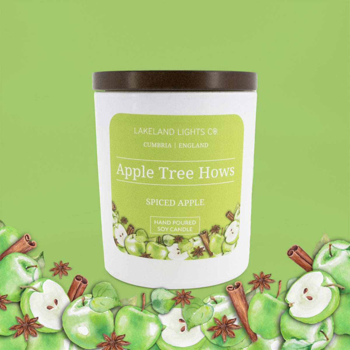 Lakeland Lights Company Apple Tree Hows - Apple Spice Soy Candle