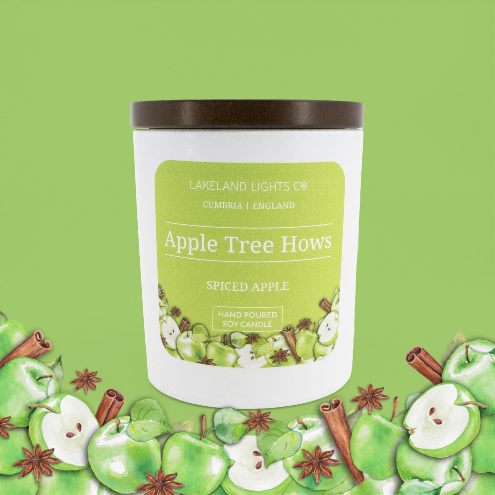 Lakeland Lights Company Apple Tree Hows - Apple Spice Soy Candle