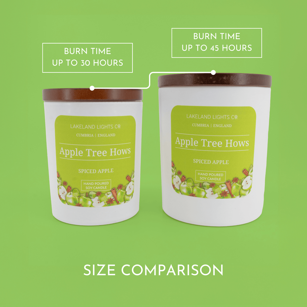 Lakeland Lights Company Apple Tree Hows - Apple Spice Soy Candle
