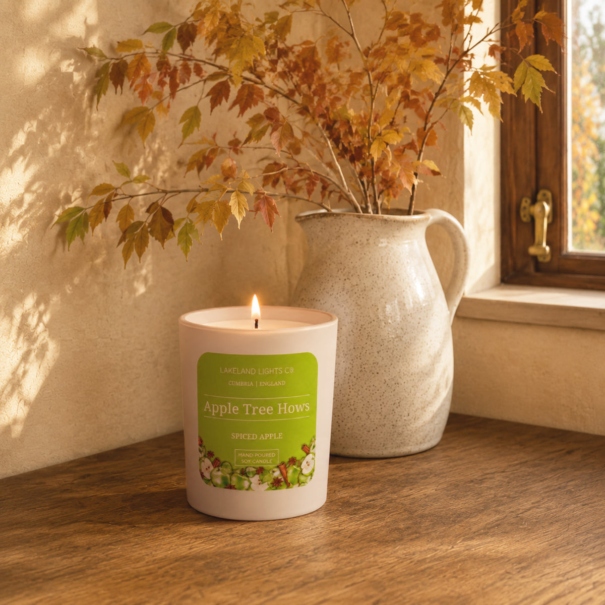 Lakeland Lights Company Apple Tree Hows - Apple Spice Soy Candle