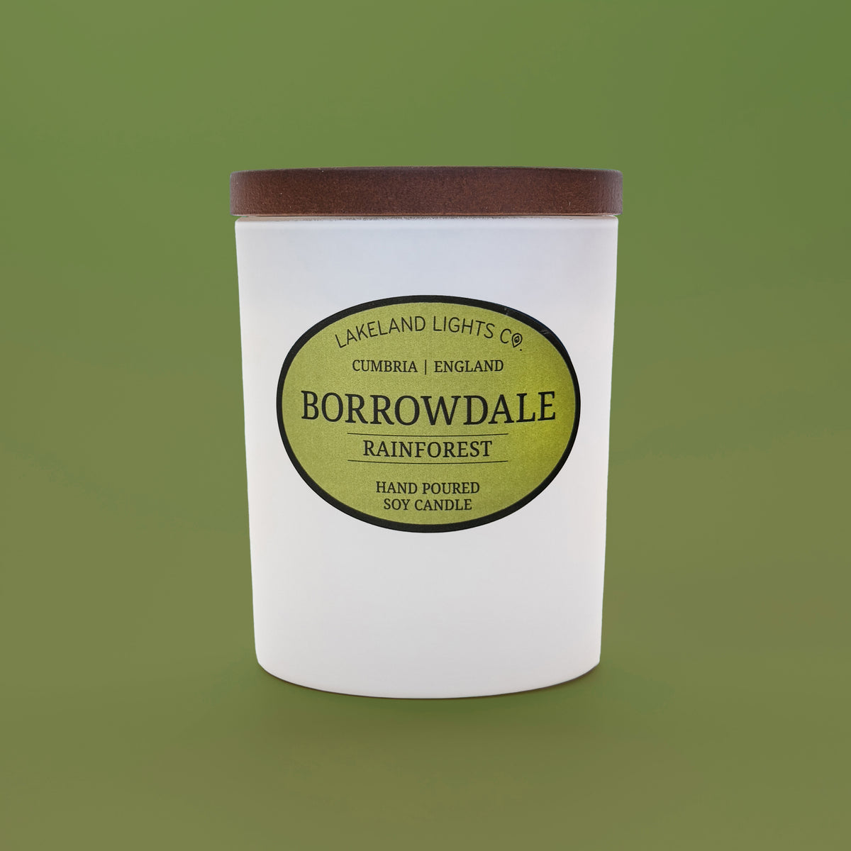 Lakeland Lights Company Borrowdale - Lemon, Sea Salt & Moss Soy Candle