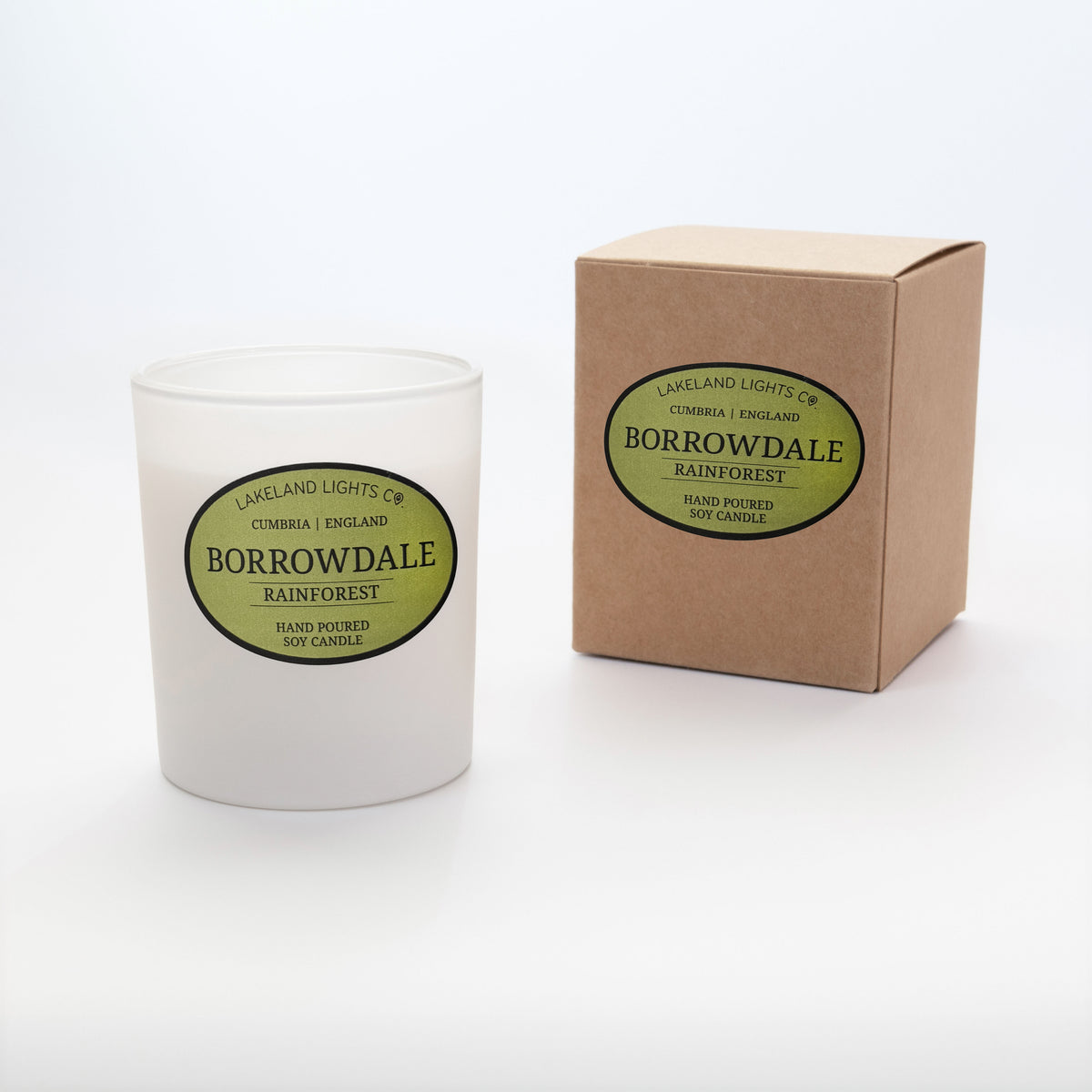 Lakeland Lights Company Borrowdale - Lemon, Sea Salt & Moss Soy Candle