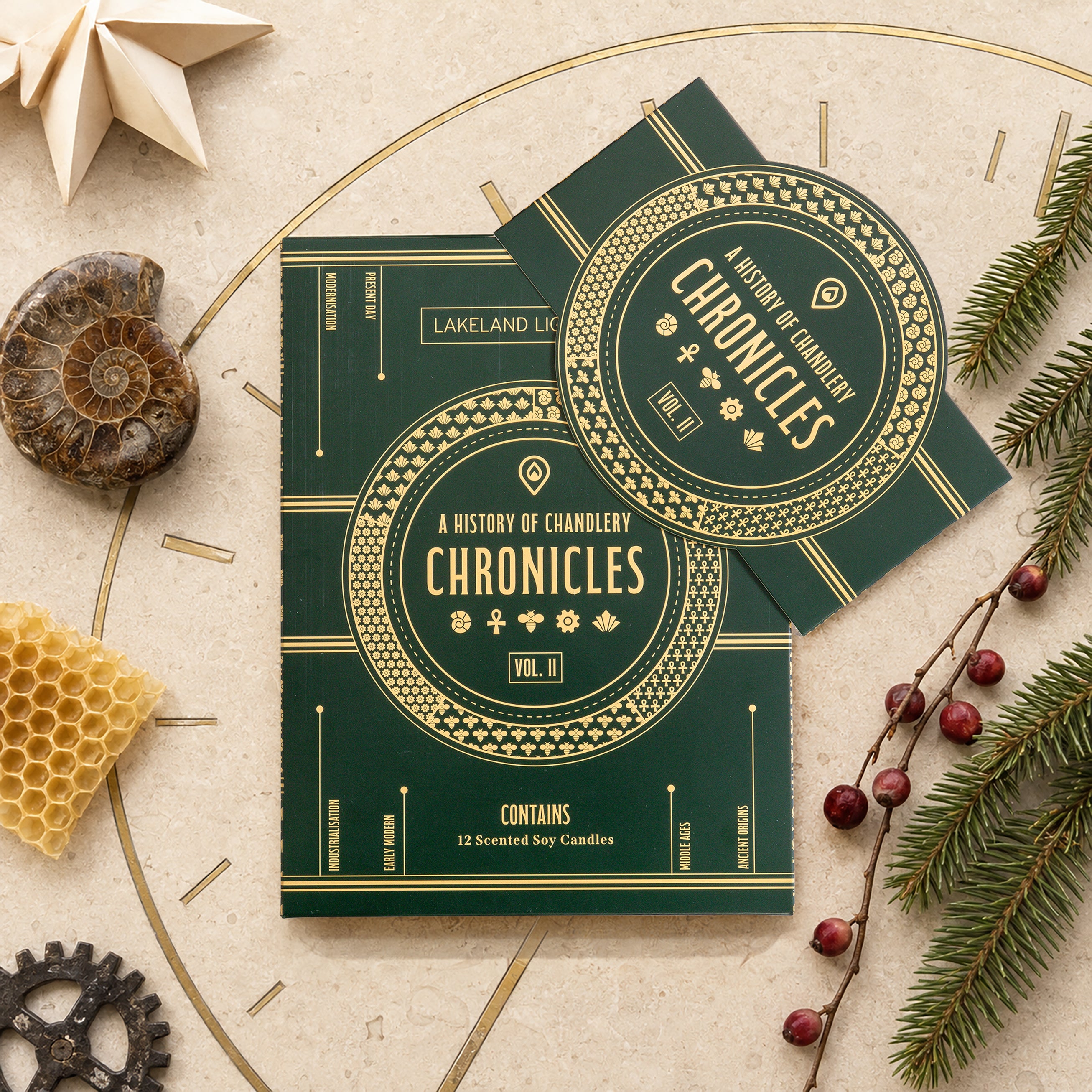 Lakeland Lights Company Christmas Candle Collection 2026 - Chronicles, Volume II Soy Candle