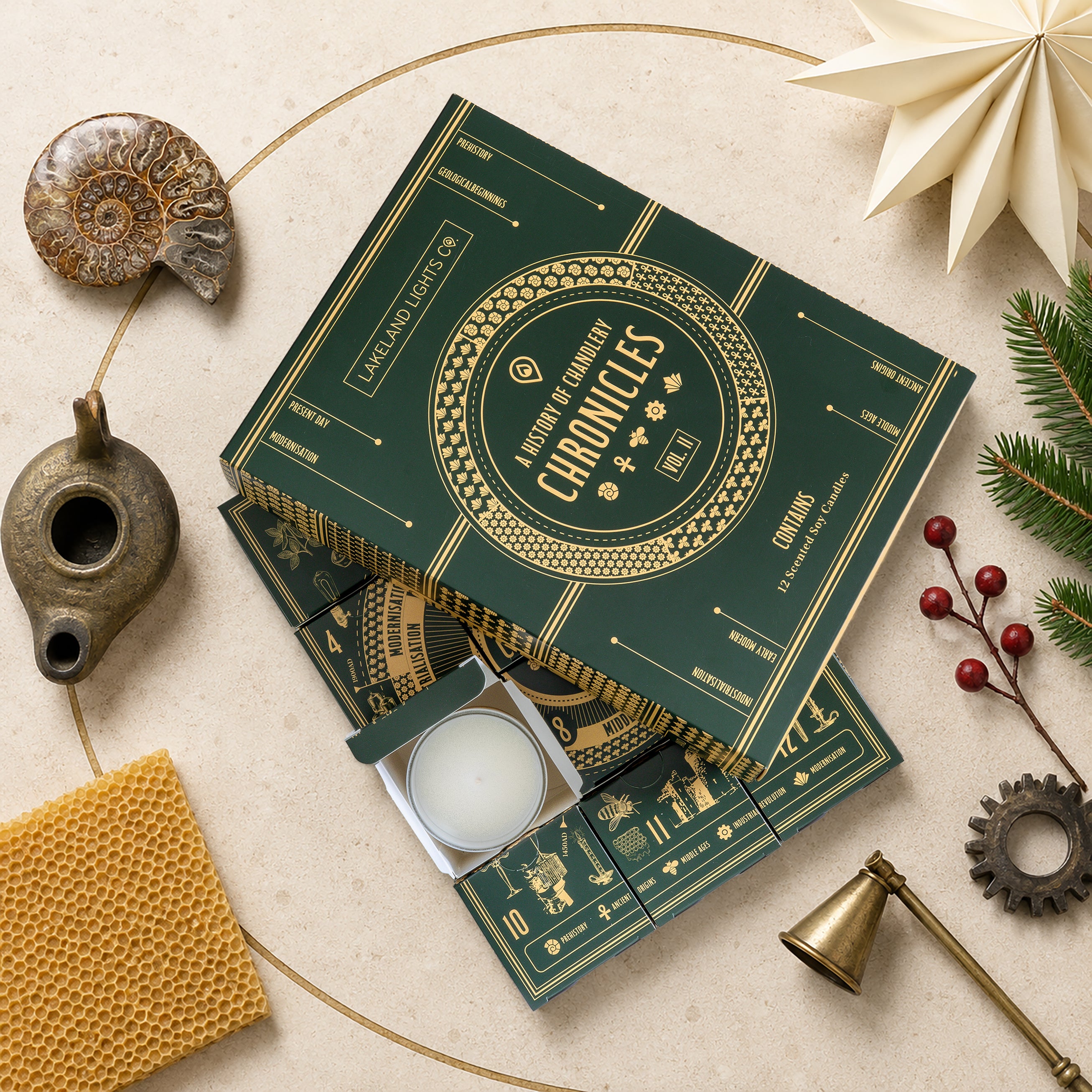 Lakeland Lights Company Christmas Candle Collection 2026 - Chronicles, Volume II Soy Candle