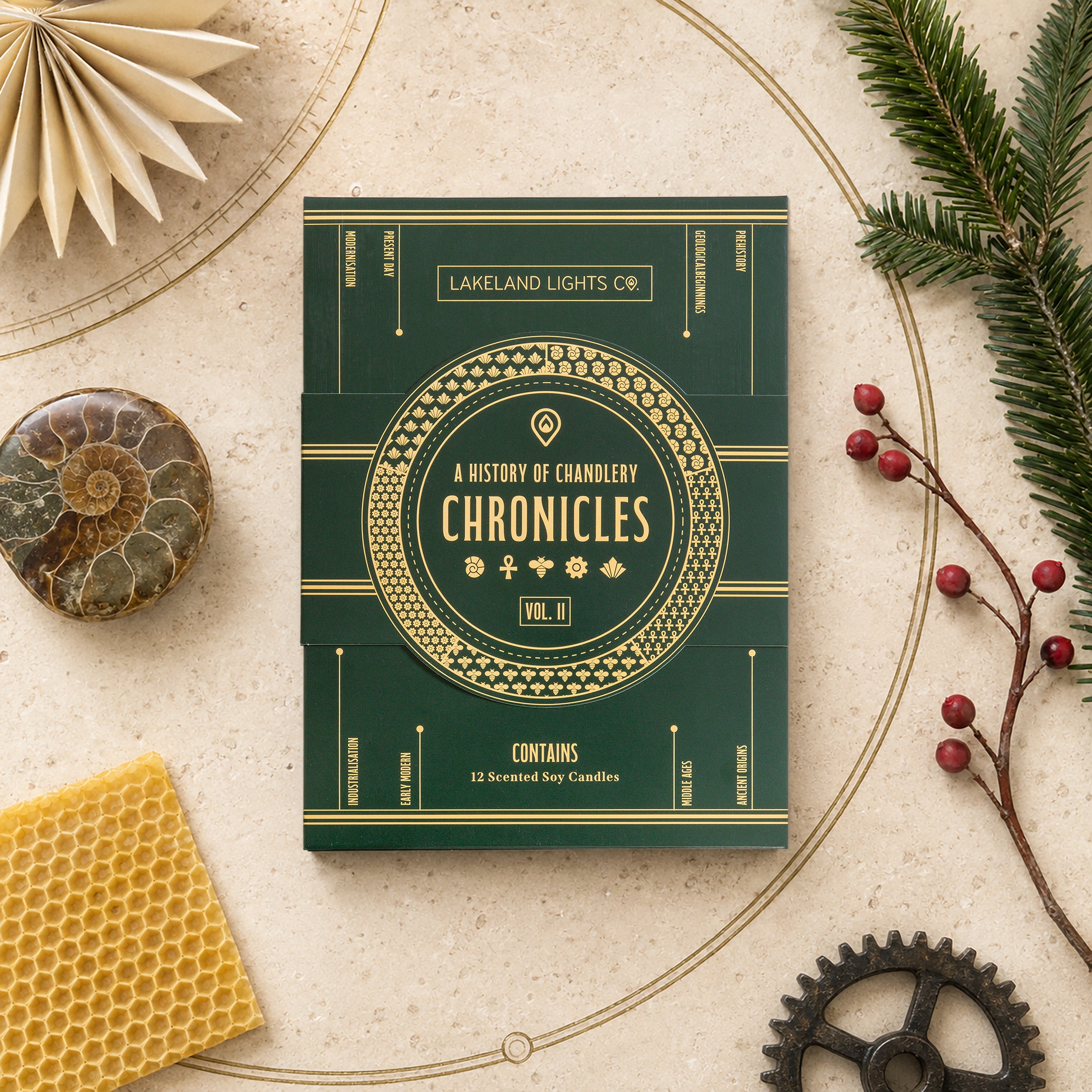 Lakeland Lights Company Christmas Candle Collection 2026 - Chronicles, Volume II Soy Candle
