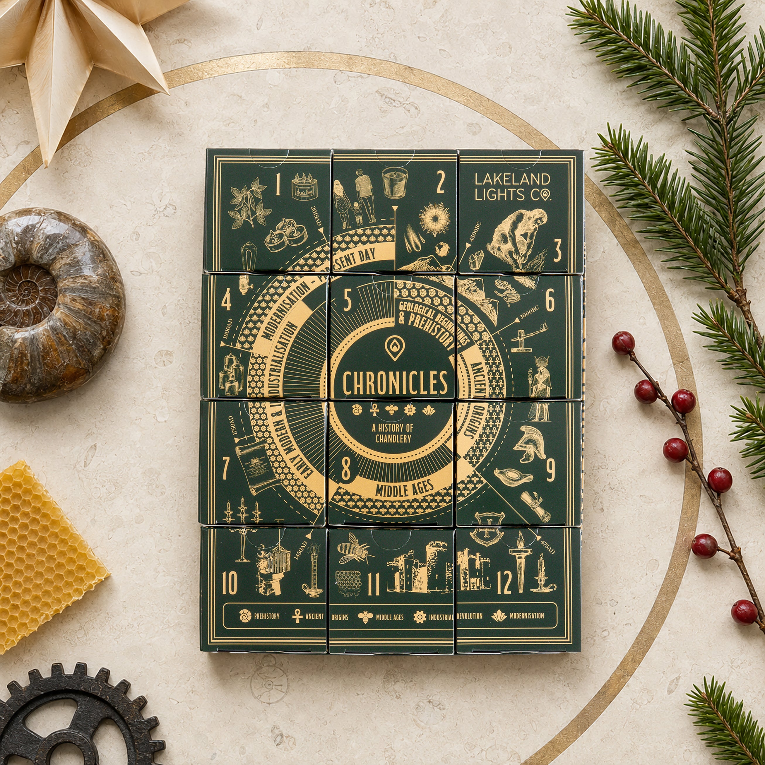 Lakeland Lights Company Christmas Candle Collection 2026 - Chronicles, Volume II Soy Candle