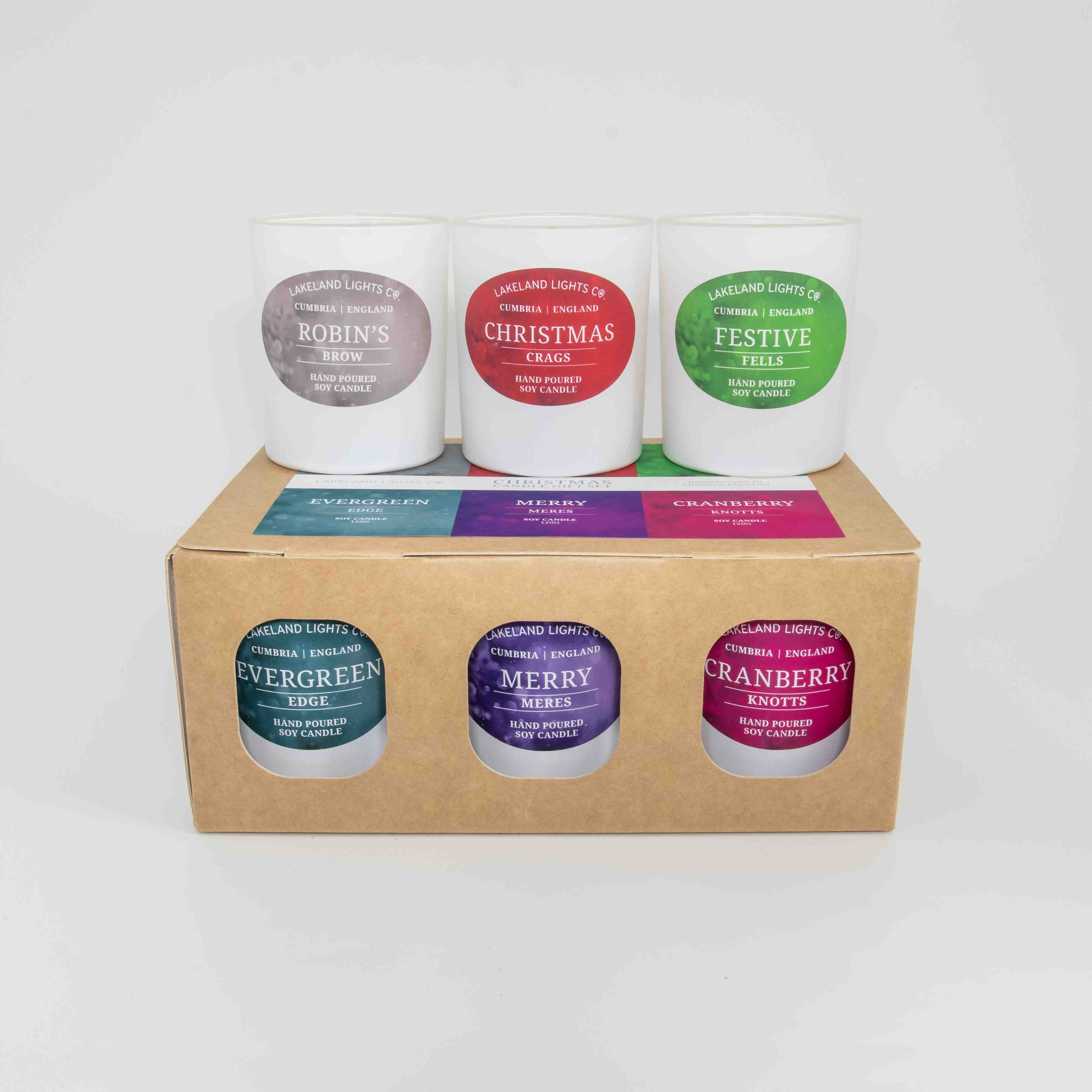 Lakeland Lights Company Christmas Collection - Six Candle Collection Soy Candle