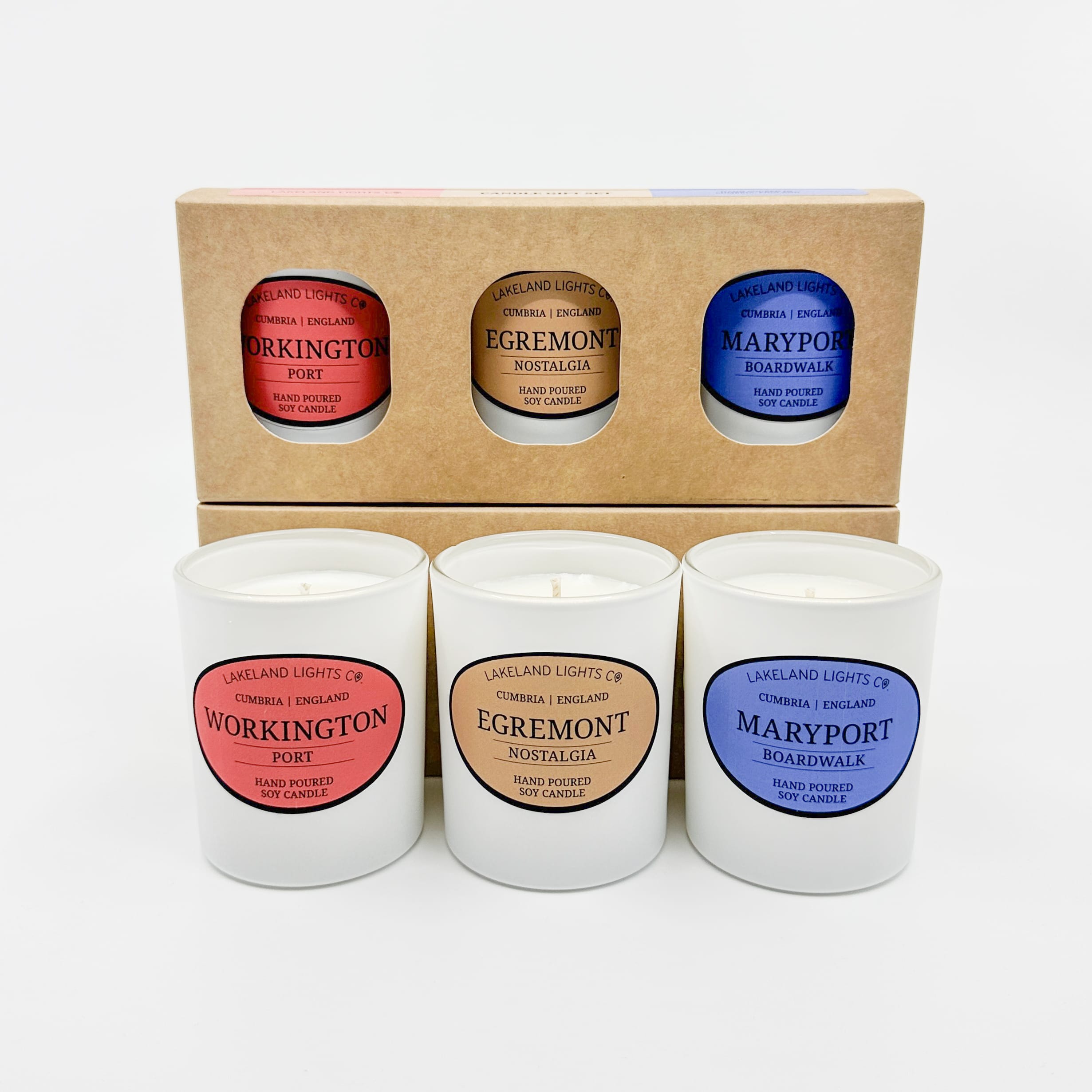 Lakeland Lights Company Cumbrian Collection - Three Candle Gift Sets Soy Candle