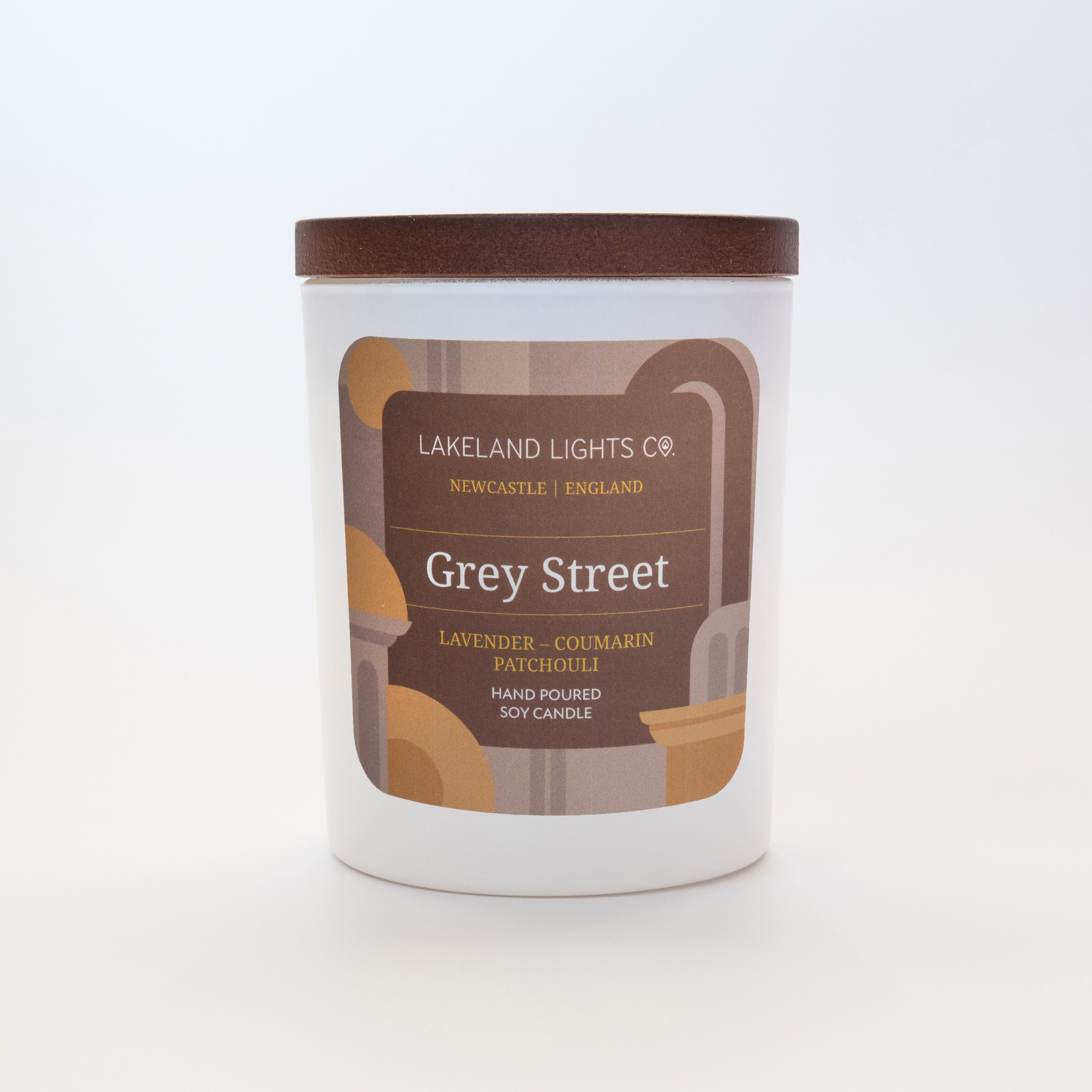 Lakeland Lights Company Grey Street - Lavender, Coumarin & Patchouli Soy Candle