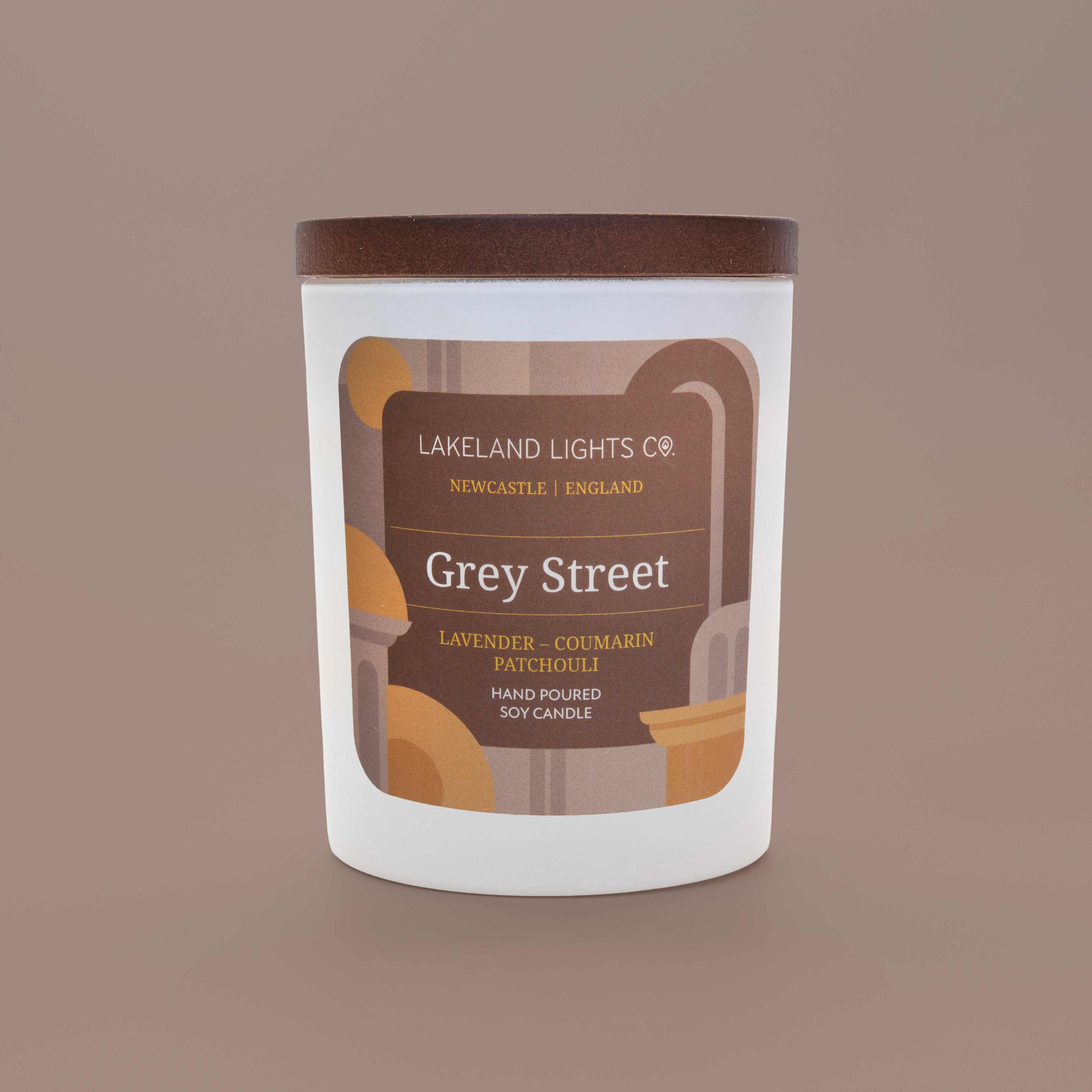 Lakeland Lights Company Grey Street - Lavender, Coumarin & Patchouli Soy Candle