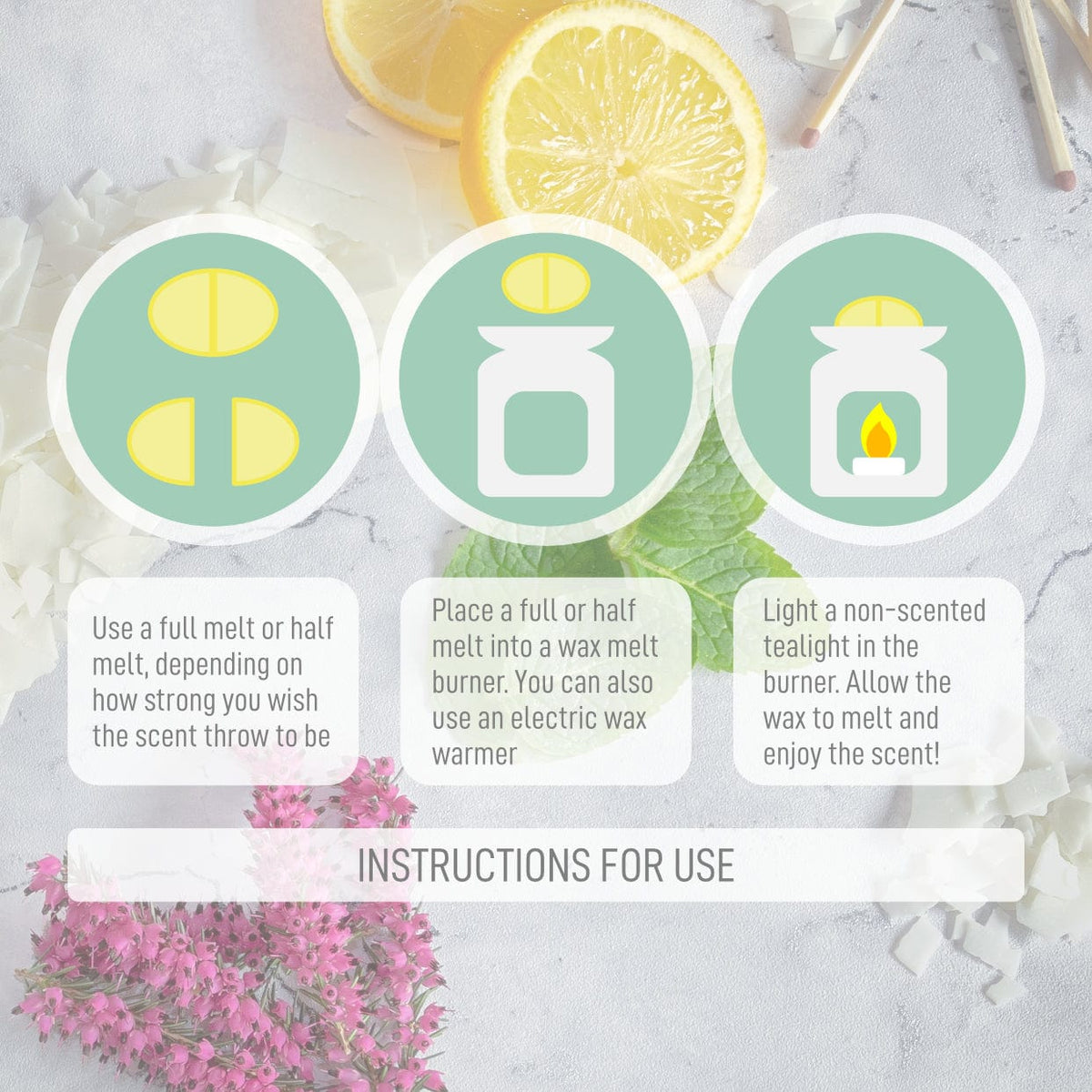 Kendal Wax Melts - Mandarin, Lemon &amp; Rosemary