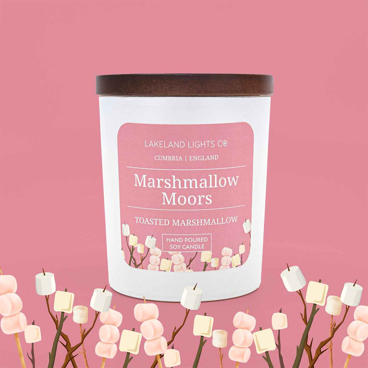 Lakeland Lights Company Marshmallow Moors - Toasted Marshmallow Soy Candle