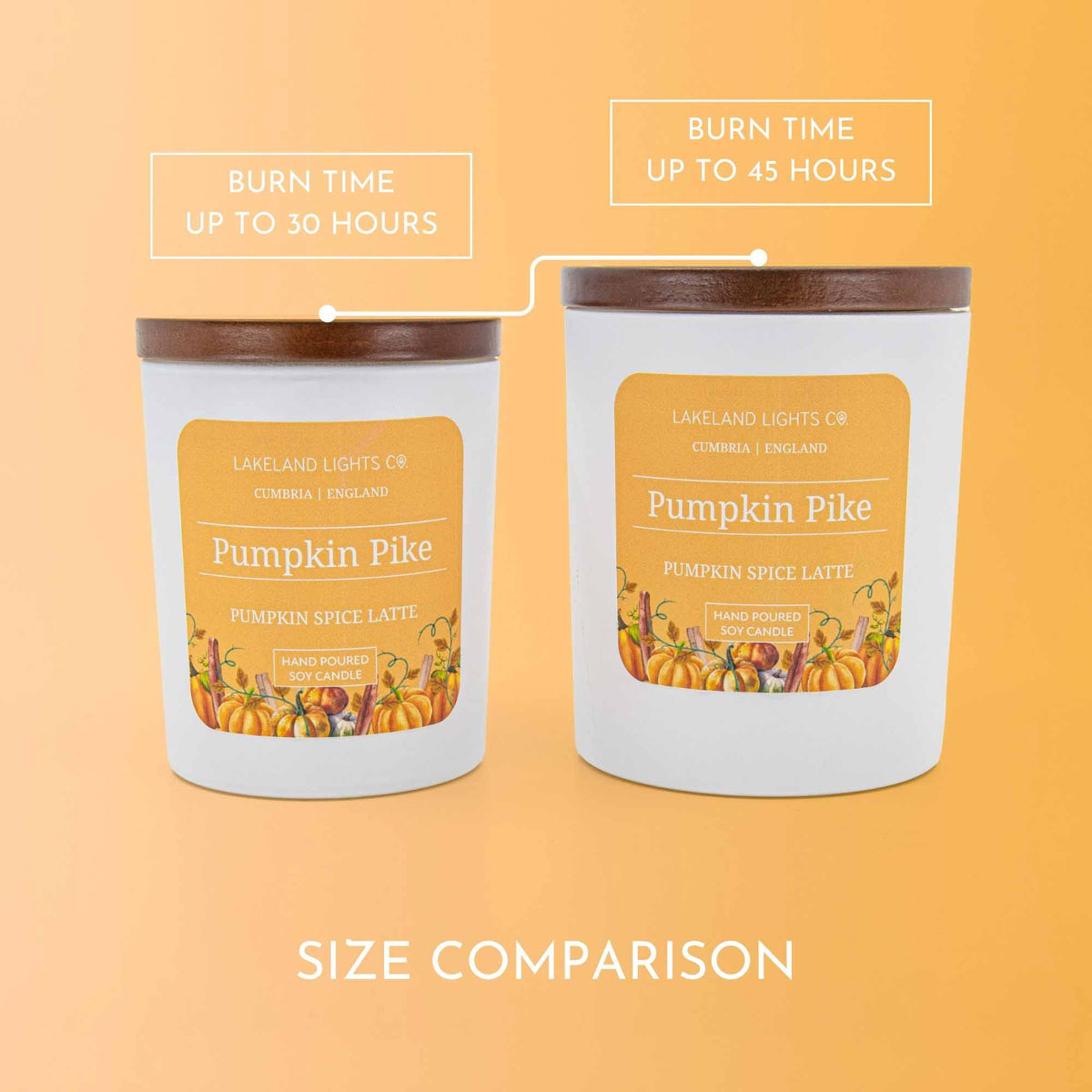 Lakeland Lights Company Pumpkin Pike - Pumpkin Spice Latte Soy Candle