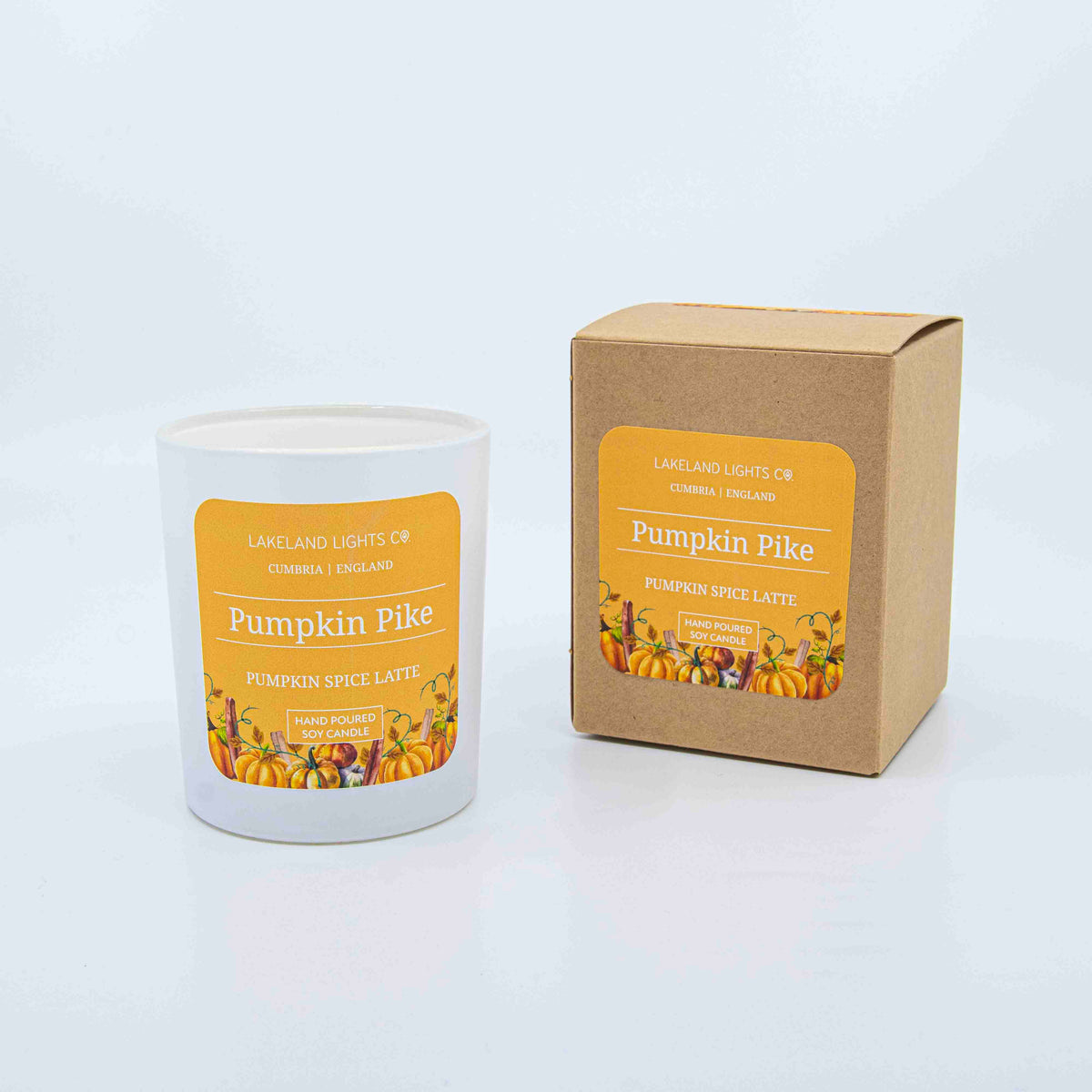 Lakeland Lights Company Pumpkin Pike - Pumpkin Spice Latte Soy Candle