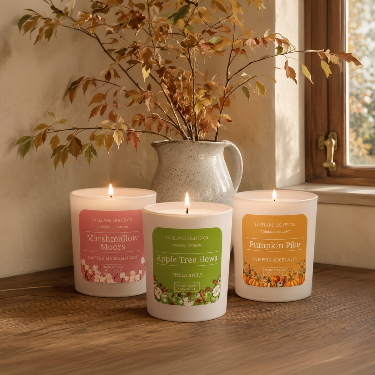 Lakeland Lights Company Pumpkin Pike - Pumpkin Spice Latte Soy Candle