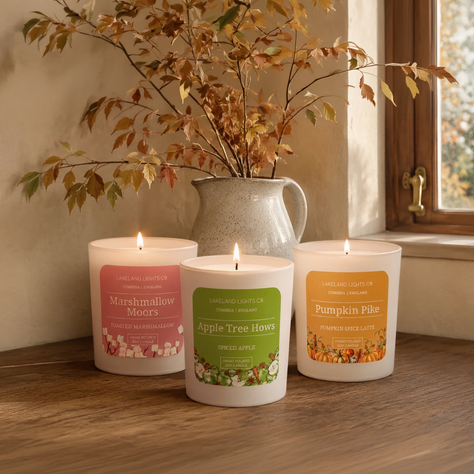Lakeland Lights Company Pumpkin Pike - Pumpkin Spice Latte Soy Candle