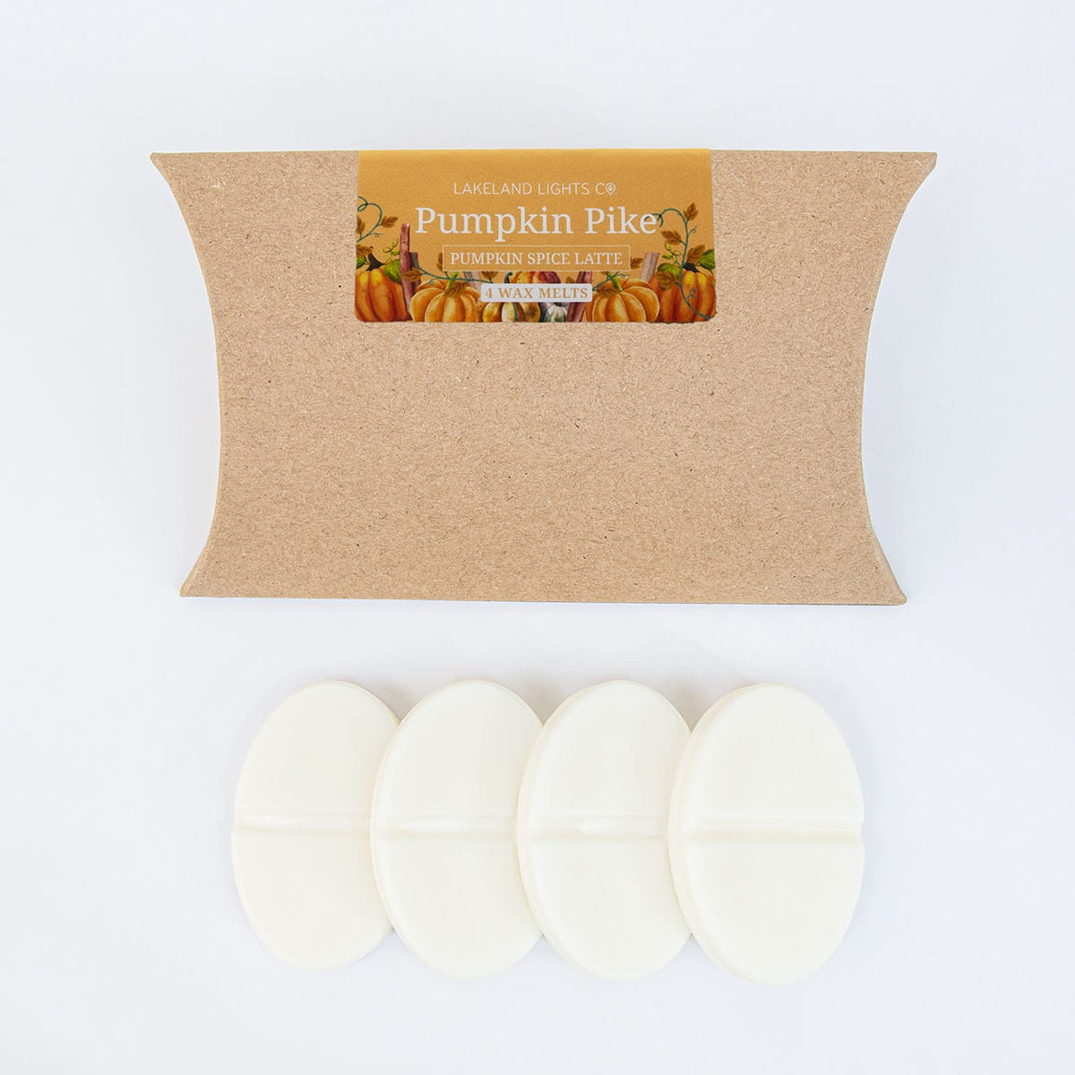 Lakeland Lights Company Pumpkin Pike Wax Melts - Pumpkin Spice Latte Soy Candle