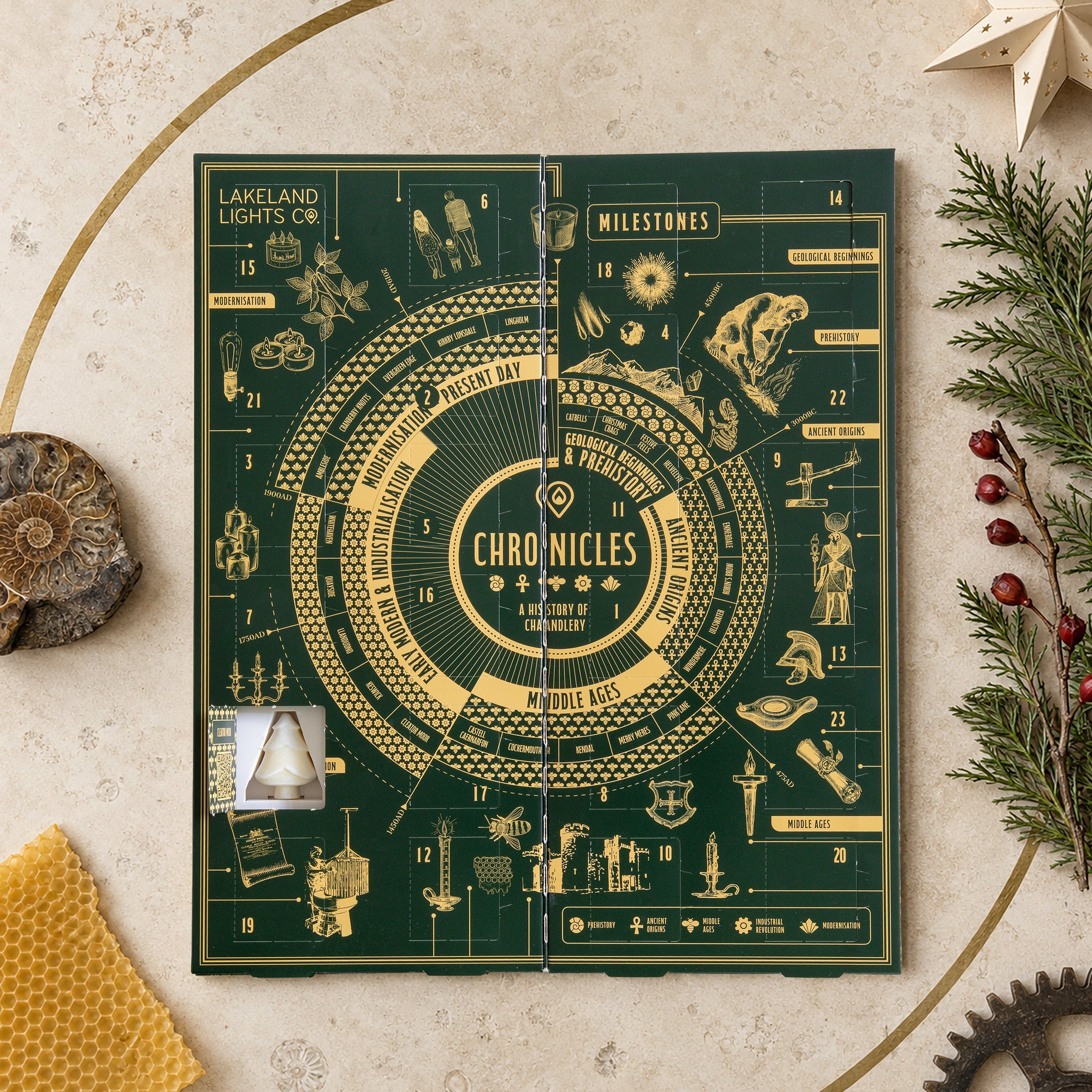 Lakeland Lights Company Wax Melt Advent Calendar 2026 - Chronicles, Volume V Soy Candle