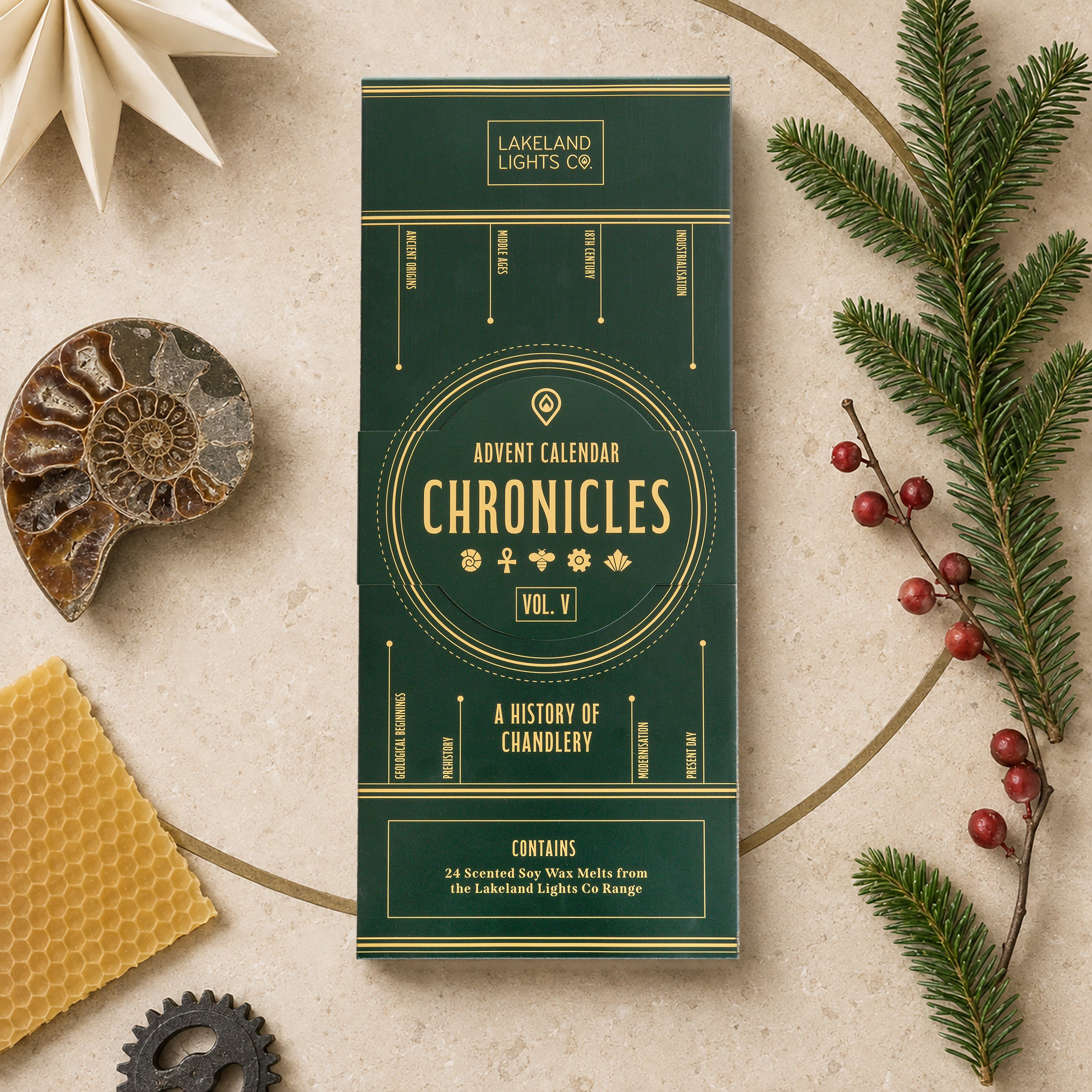 Lakeland Lights Company Wax Melt Advent Calendar 2026 - Chronicles, Volume V Soy Candle