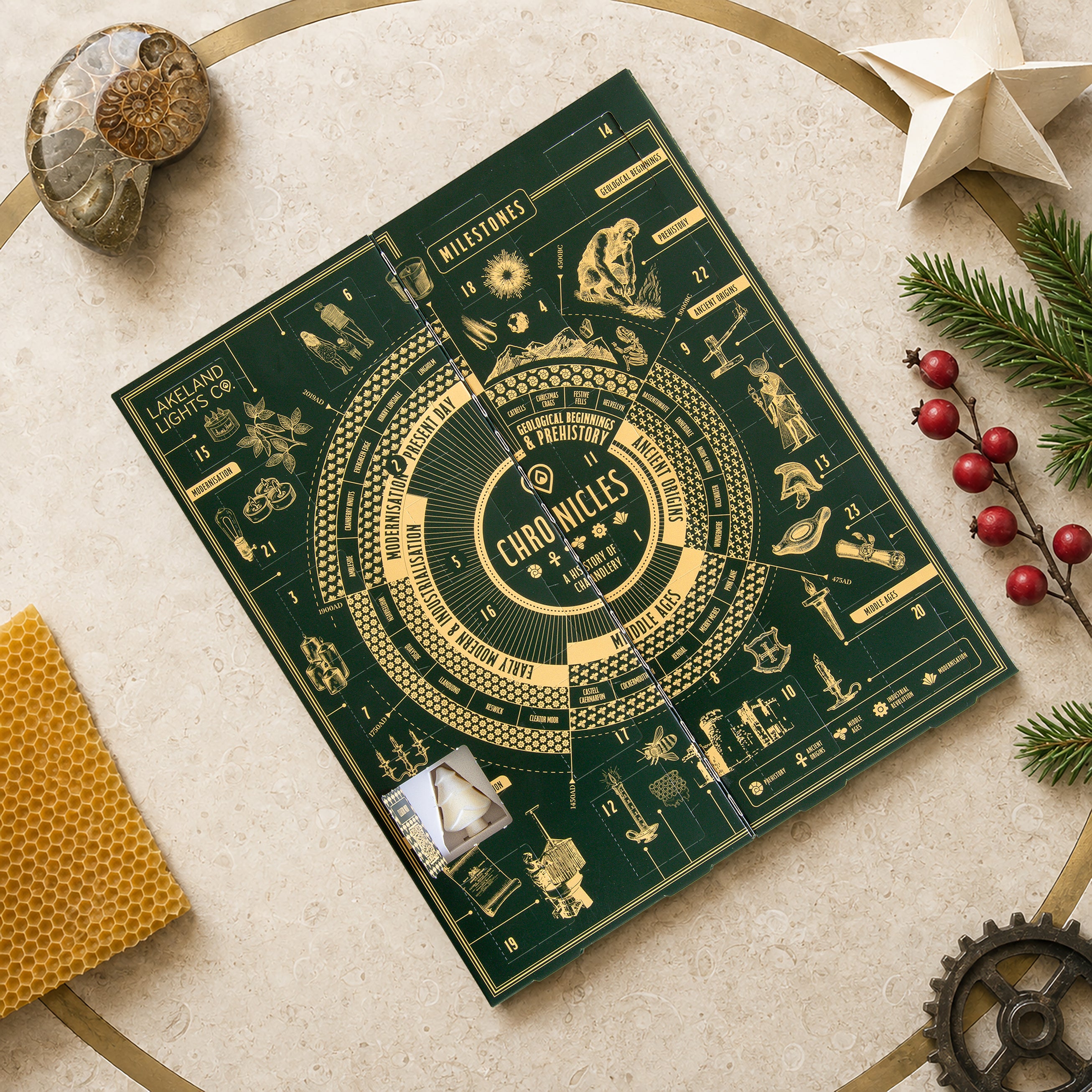 Lakeland Lights Company Wax Melt Advent Calendar 2026 - Chronicles, Volume V Soy Candle
