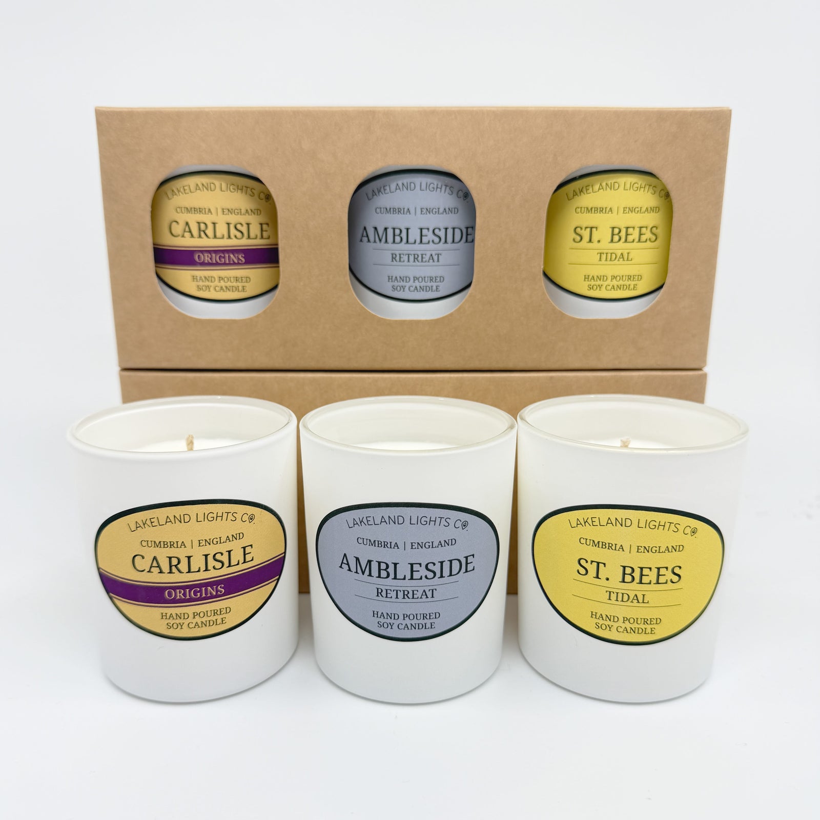 Lakeland Lights Company Wellness Trio - Three Candle Gift Set Soy Candle